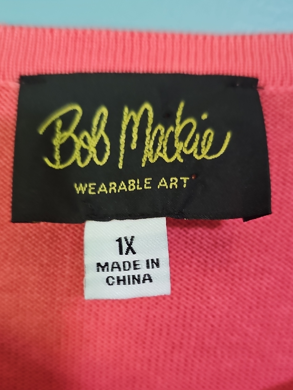 Bob Mackie Wearable Art Sweater Size 1X - Picture 3 of 4